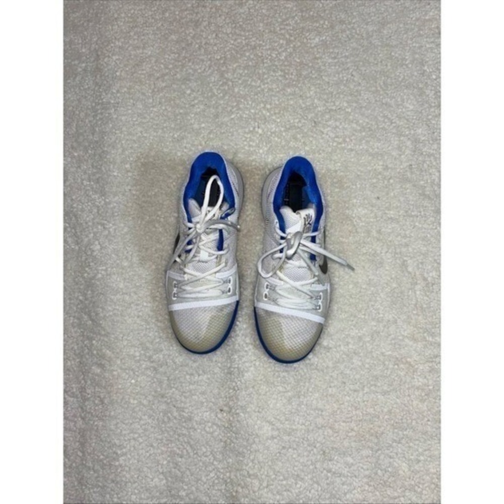 Nike Kyrie 3 Basketball Shoes Kids White Royal Blue Good Condition Mid Top sz6.5